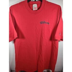 Vintage Wilson Sporting Goods Men's Size XL Red USA MADE Heavy T-Shirt